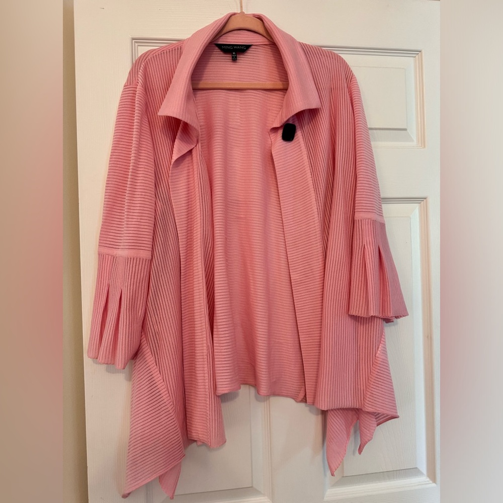 Ming Wang Knit Cardigan Style Wrap